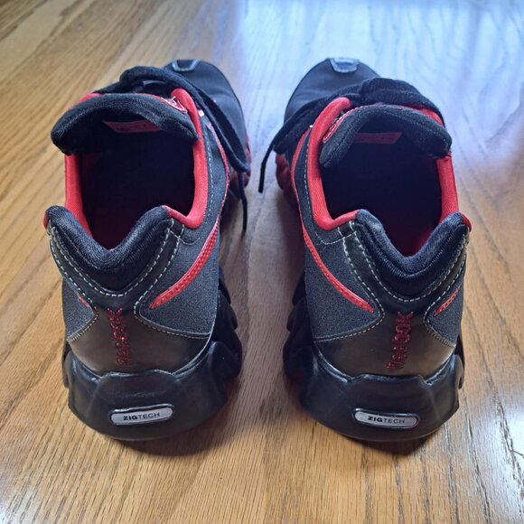 REEBOK ZIGTECH LOW-CUT WOMEN'S RUNNING SHOES BLACK RED SIZE 9 - Picture 4 of 8